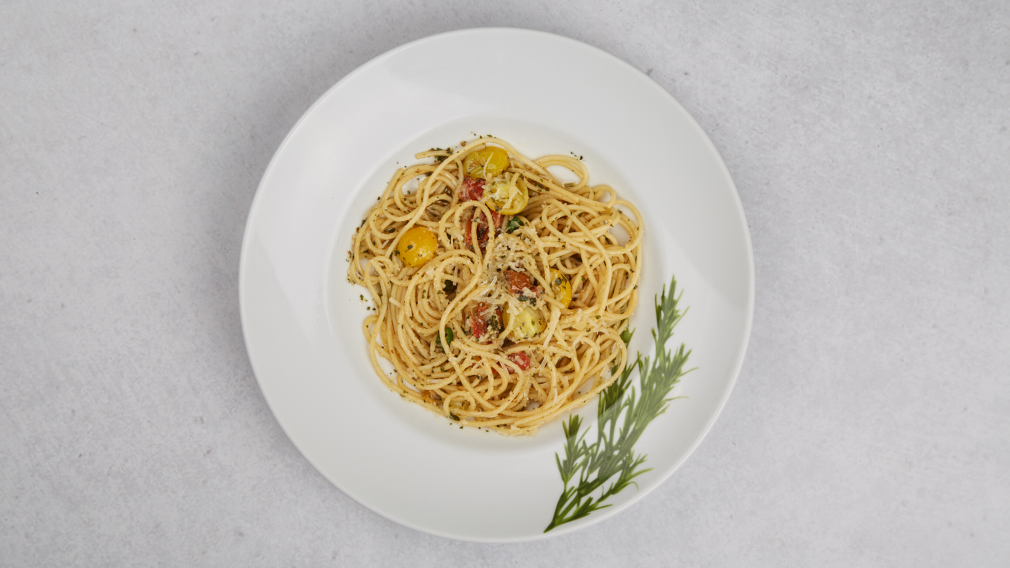 Špagety Aglio olio peperoni